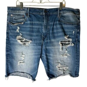 American Eagle Cut Off Airflex + Temp Tech Mens Denim Jeans Shorts Size 40 Blue - Picture 1 of 14
