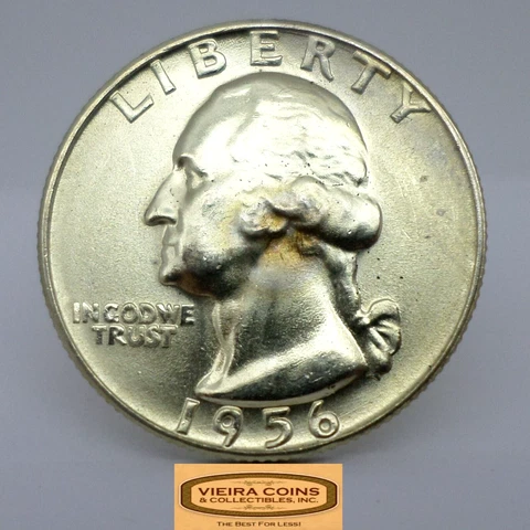 1956-D Washington Silver Quarter, Uncirculated - #C29442NQ Cover