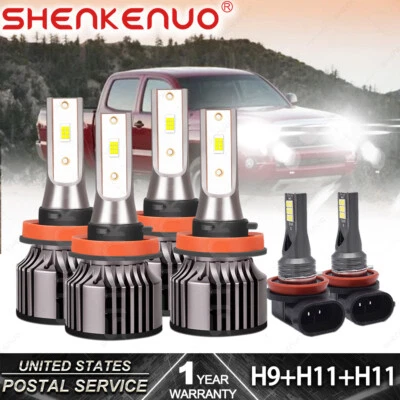 For Infiniti EX35 2008 2009 2010 2011 2012 - LED Headlight + Fog Light Bulbs Kit - Image 1 of 4