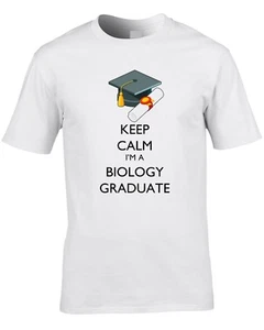Biologie Absolvent Herren T-Shirt Abschluss Biologe Uni Geschenk Cool Wissenschaft - Bild 1 von 1