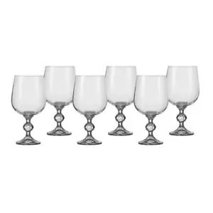 Bohemia Claudia Crystal Wine Glass 455mL Capacity Set of 6 Pieces Transparent - Picture 1 of 1