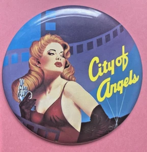 City of Angels  3 1/2" Broadway  Musical Pinback  Button  1989 - Picture 1 of 3