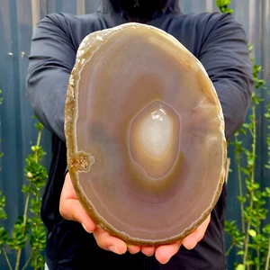 1.2LB Natural agate Agate Geode Slab/Slice quartz crystal mineral specimen Reiki - Picture 1 of 12