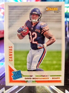 2019 Donruss David Montgomery Canvas Rated Rookie Chicago Bears #311