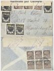 1940 Italy,Aegean Islands Rhodes #60(4),#C1(5) On Piscopi Censored Cover To Us*D