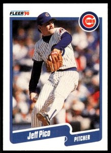 1990 MLB Fleer Jeff Pico Chicago Cubs #39