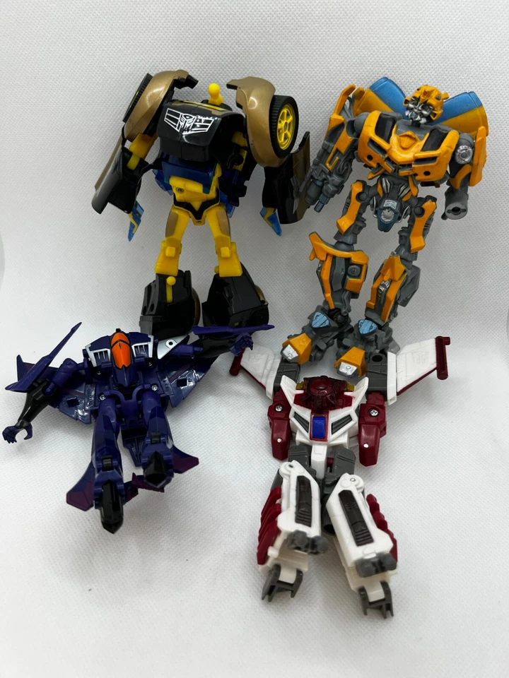 Transformers Lote Mixto De 4 Figuras Hasbro Bumblebee, Skyblast, Thundercracker Foto 1 de 4