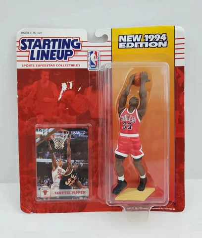 1994 Kenner Starting Lineup Scottie Pippin Chicago Bulls Figure and Card Cover