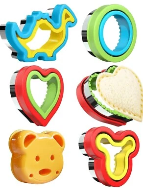 Cortadores De Sandwich Para Niños Ninos De Figuras Bento Galletas 5 Piezas - Image 1 of 4