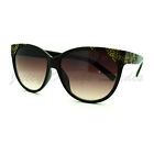 Womens Round Butterfly Frame Sunglasses High Fashion Designer Quality