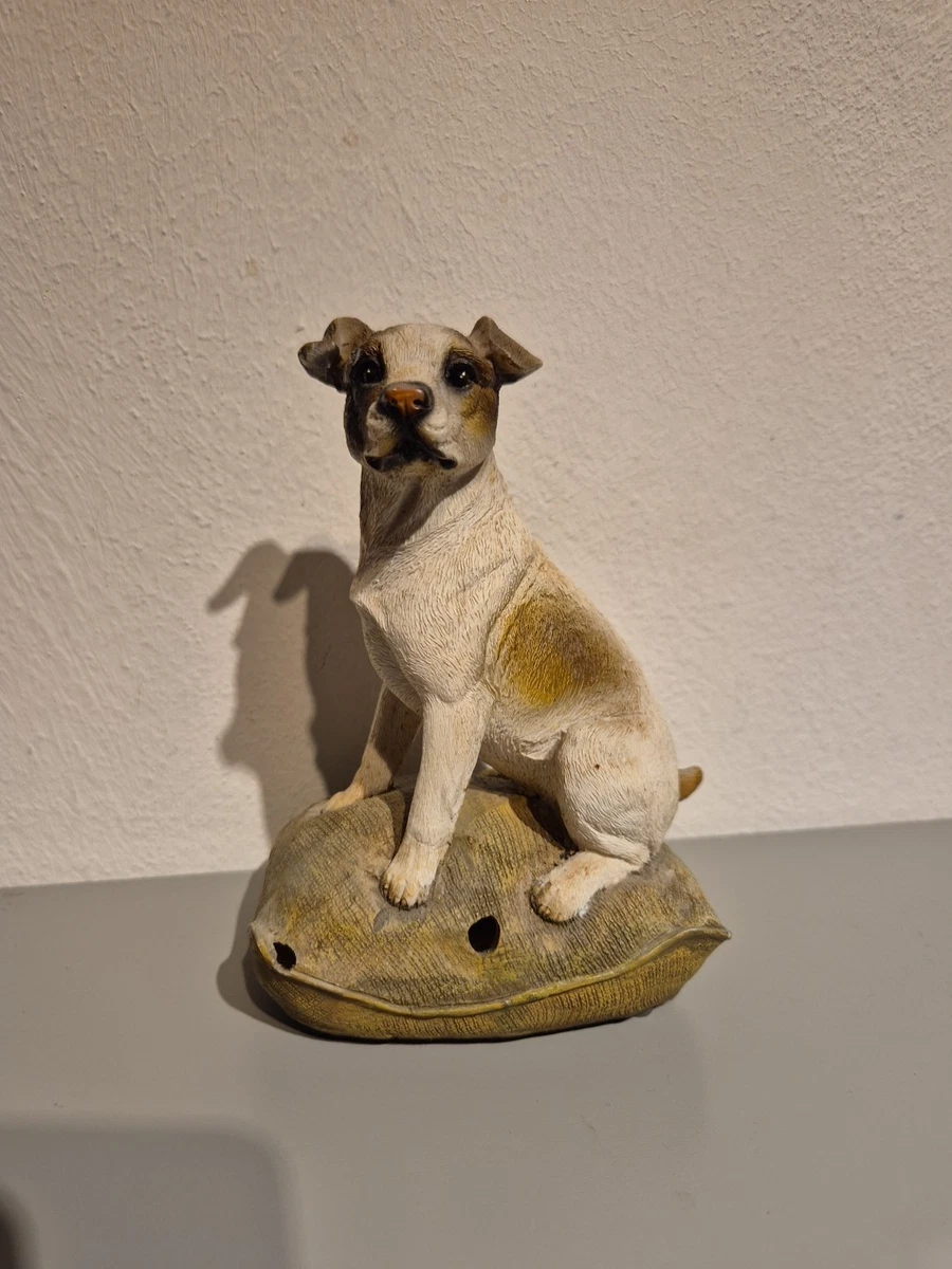 Teddy-Hundeskulptur Aus Polyresin – Ca. 8x14x8,5 Cm, Niedliche Gartenfigur Für Drinnen & Draußen