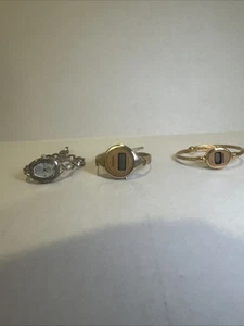 Vintage Uhren 3 Stück - eine Rückseite fehlt - ungeprüft wie besehen - Bild 1 von 7