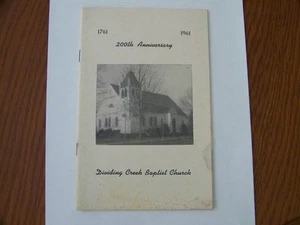 Dividing Creek New Jersey NJ Baptist Chuch 200th Anniversary 14 Page Booklet - Photo 1/2