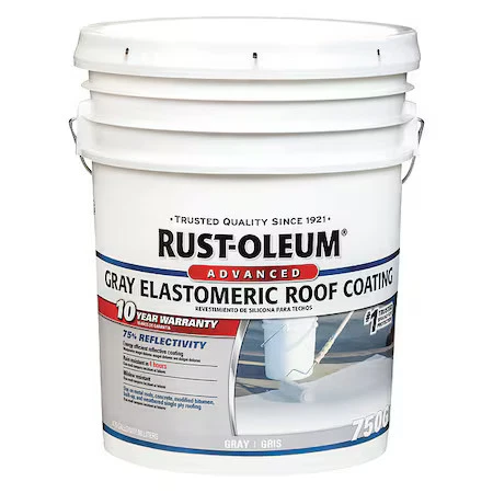 Rust-Oleum 345498 Elastomeric Roof Coating, 4.75 Gal - Image 1 of 1