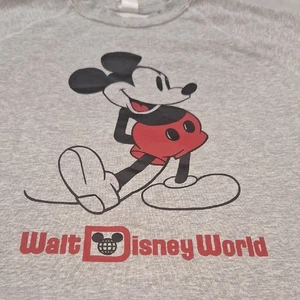 Walt Disney World Mickey Mouse Gray Sweatshirt Mens Sz XXL Unisex Soft Comfy - Picture 1 of 7