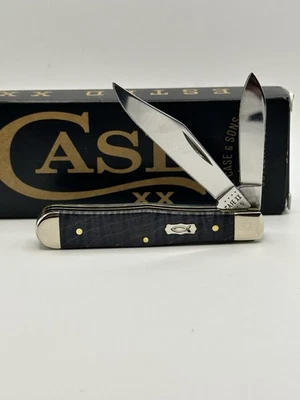 Cuchillo de Bolsillo Case Cutlery Pequeño Centro Hinchable Jack Púrpura Arce Rizado Nuevo 80543 Foto 1 de 4
