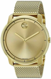 Reloj pulsera MOVADO audaz de malla de acero inoxidable dorado para hombre 3600373 - Imagen 1 de 14