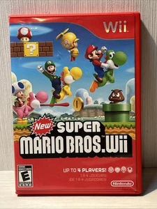 New Super Mario Bros. Wii (Nintendo Wii, 2009) komplett mit Handbuch CIB sehr guter Zustand - Bild 1 von 4