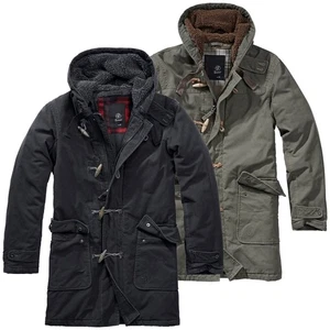 Brandit Woodson Heavy Outdoor Parka S-5XL Uomo Duffle Army Giacca Con Cappuccio - Foto 1 di 5