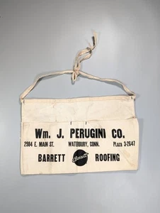 Delantal de uñas vintage para patio de madera Wm. Techos J Perugino Waterbury CT Barrett - Imagen 1 de 5