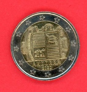 ANDORRA 2 EURO 2020 BI-METALLIC KM # 527 UNC WENIGER. - Bild 1 von 2