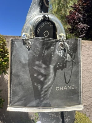 COUTURE PLANET Y2K Recycled Newspaper Small Top Handle Tote Bag Purse Designer - Image 1 of 4