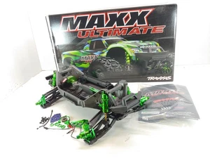 NEW TRAXXAS MAXX ULTIMATE ALUMINUM LOADED 1/10 MONSTER TRUCK ROLLER SLIDER GREEN - Picture 1 of 13