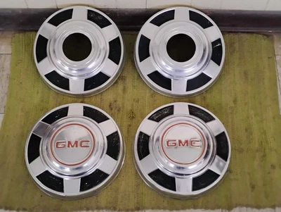 73-87 GMC 4x4 Camión 3/4 toneladas Plato para Perros 12" Juego de 4 Tapacubos K25 16" 16.5" Foto 1 de 4