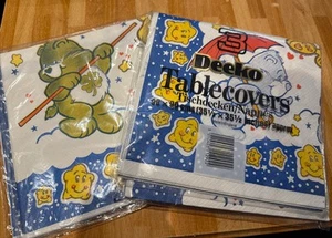 Care Bears Table Cover Vintage Table Cloth Deeko 90 x 90 - Picture 1 of 9
