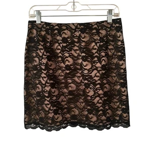 Cache Blumen Spitze Minirock gewellter Saum 8 Vintage Y2K feminin klassisch USA - Bild 1 von 11