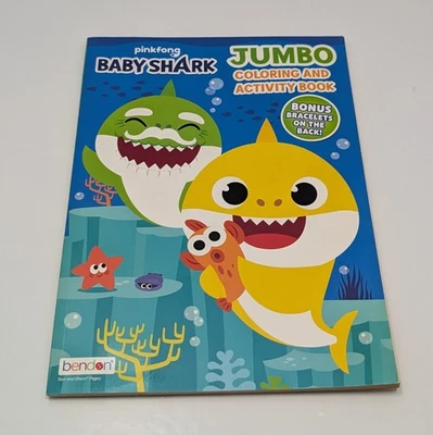 NEW, PINKFONG BABY SHARK JUMBO COLORING AND ACTIVITY BOOK Foto 1 de 3