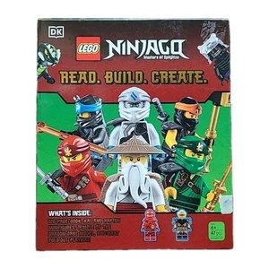 NIB Lego Ninjago READ BUILD CREATE Book Minifigures Kai & Raptor Playwell - Picture 1 of 5