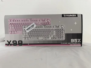 YUNZII X98 QMK/VIA Wireless Mechanical Gaming Keyboard with Knob,Tri-Mode BT5.0/ - Picture 1 of 4