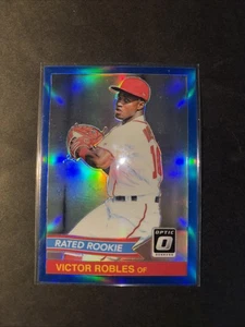 2018 Donruss Optic Rated Rookie Victor Robles Seattle Mariners: Blue Prizm /149 - Picture 1 of 2