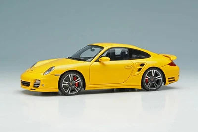 EIDOLON 1/43 Porsche 911 Turbo 997.2 2010 Speed Yellow Resin Model Limited 50... - Immagine 1 di 3