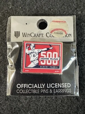 MLB Los Angeles Angels Albert Pujols 500th Home Run Pin Brand New Collectable - Image 1 of 2