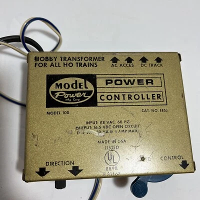 Vintage UP Hobby Transformer Model 100 Railroad Train Universal Powermaster EESJ - Image 1 of 4