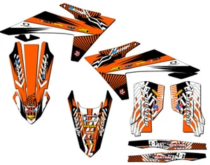 2023-2024 SXF MAYHEM Orange Senge Graphics Kit Compatible with KTM - Foto 1 di 10