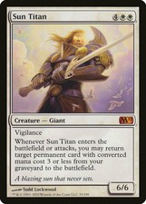 Sun Titan Magic 2011 / M11 MINT White Mythic Rare MAGIC GATHERING CARD ABUGames