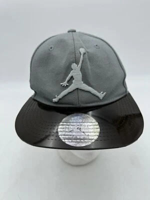 Air Jordan JUMPMAN Gray Youth Size Adjustable Snapback Hat Cap Plastic Bill Nike - Image 1 of 4