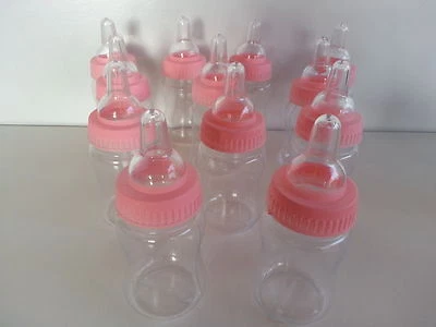 24 Fillable Bottles Baby Shower Favors Prizes Party Game Girl or Boy Decorations - Image 1 of 4