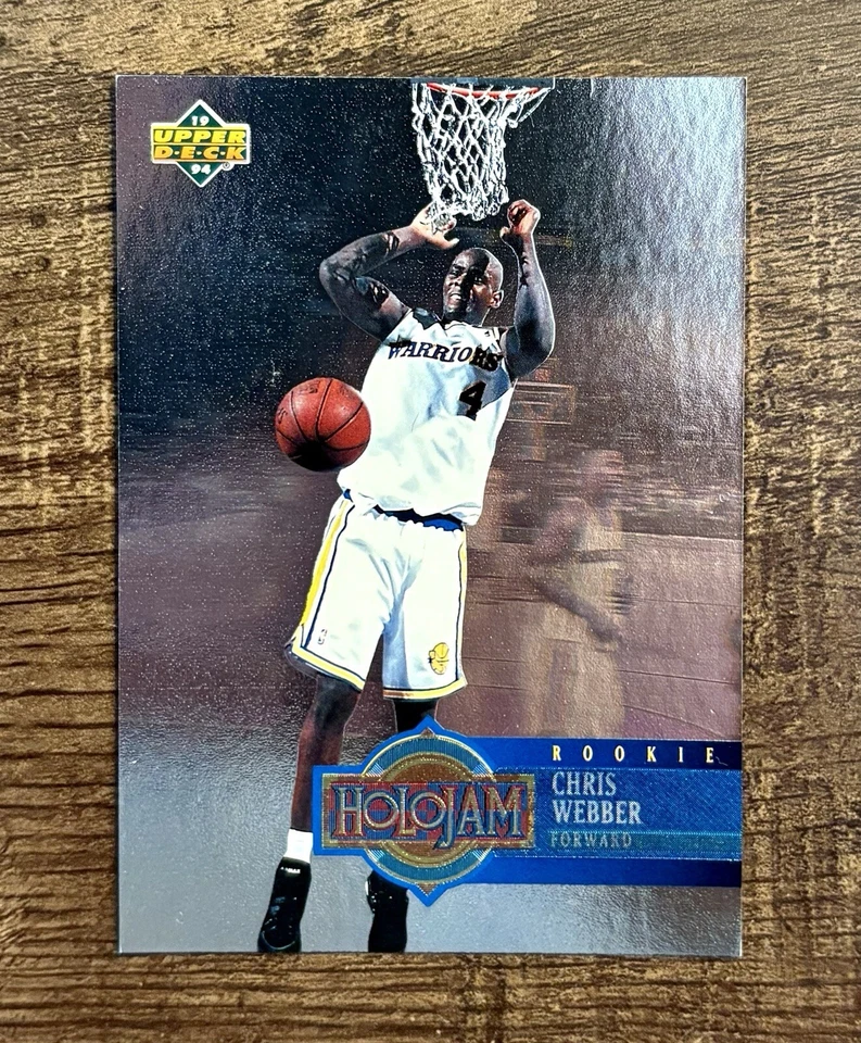 1994 Upper Deck HoloJam #H28 Chris Webber Warriors RC Rookie HOF - Image 1 of 1