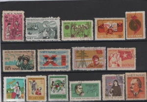 Vietnam piccola scheda piena di francobolli - Foto 1 di 1