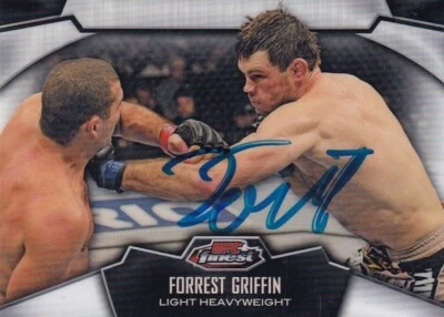 Forrest Griffin Signed 2012 Topps Finest UFC Refractors Card 71 Autograph 86 148 - Image 1 of 4