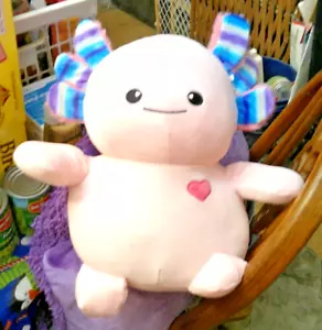 NWT DAN DEE ADORABLE Pink Axolotl Plush Stuffed Animal Salamander APPROX 14" - Picture 1 of 2