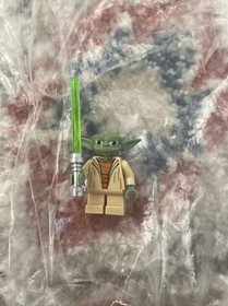 Lego Star Wars Minifigure sw0446 Yoda Clone Wars White Hair 75002 