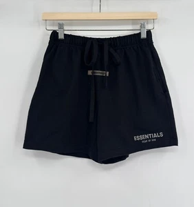 Pantalones cortos Essentials Fear of God para mujer negros con logotipo con cordón talla M - Imagen 1 de 8