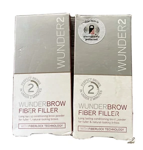 Wunder2 Wunder Brow Fiber Filler Burnette 0.07 oz EACH Lot Of 2 New - Picture 1 of 6