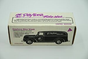 1993 Daytona Bike Week 38 Ford Panel Delivery Van Diecast Bank #1 in Series NEW