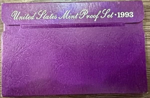 1993 Clad Proof Set U.S. Mint Original Government Packaging OGP COA - Picture 1 of 15